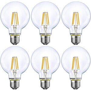 Dimmable LED Globe Light Bulb, G25 LED Vintage Light Bulb, 60W Equivalent